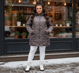 Куртка зимняя 8862 каппучино