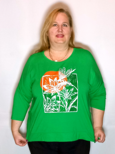 Блузон BL-8384 Зеленый (Турция, разные производители) — размеры 1 размер