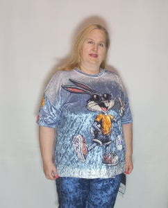 Туника  велюр "Багз Банни"