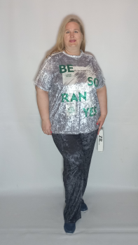 Туника велюр " 2617", серый