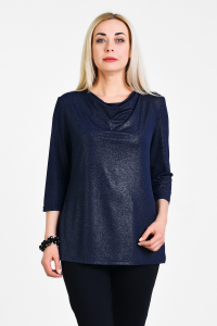 блузка 1910012/2 темно-синий