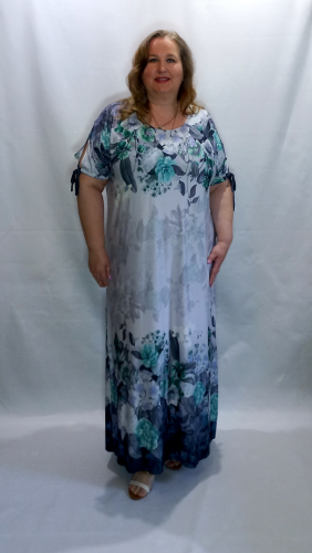 Платье "Ночные цветы" (Пл015) (Smart-Woman, Россия) — размеры 60-62, 68-70, 76-78