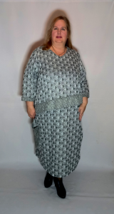 платье "Венера" сине-серый