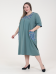 Платье "Сусанна" (ПГ-016) серо-зелёный (Иваново, Россия) — размеры 68