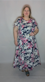 платье трикотажное "Вальс"( цвет10 красный с серым)