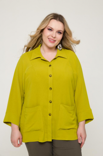 Рубашка БУХАРЕСТ (ВК24-050)  цвет лайм (Терра, Москва) — размеры 68-70